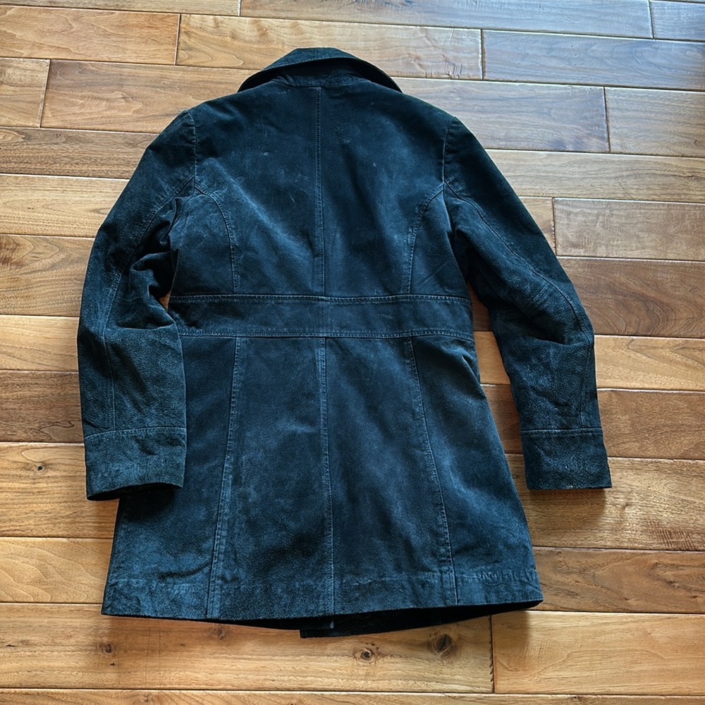 Vtg Y2K Relativity suede leather car coat. - Picture 6 of 6